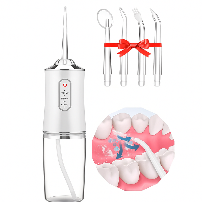 AquaSmile Pro — Irrigador Oral de Limpieza Profunda 3 en 1